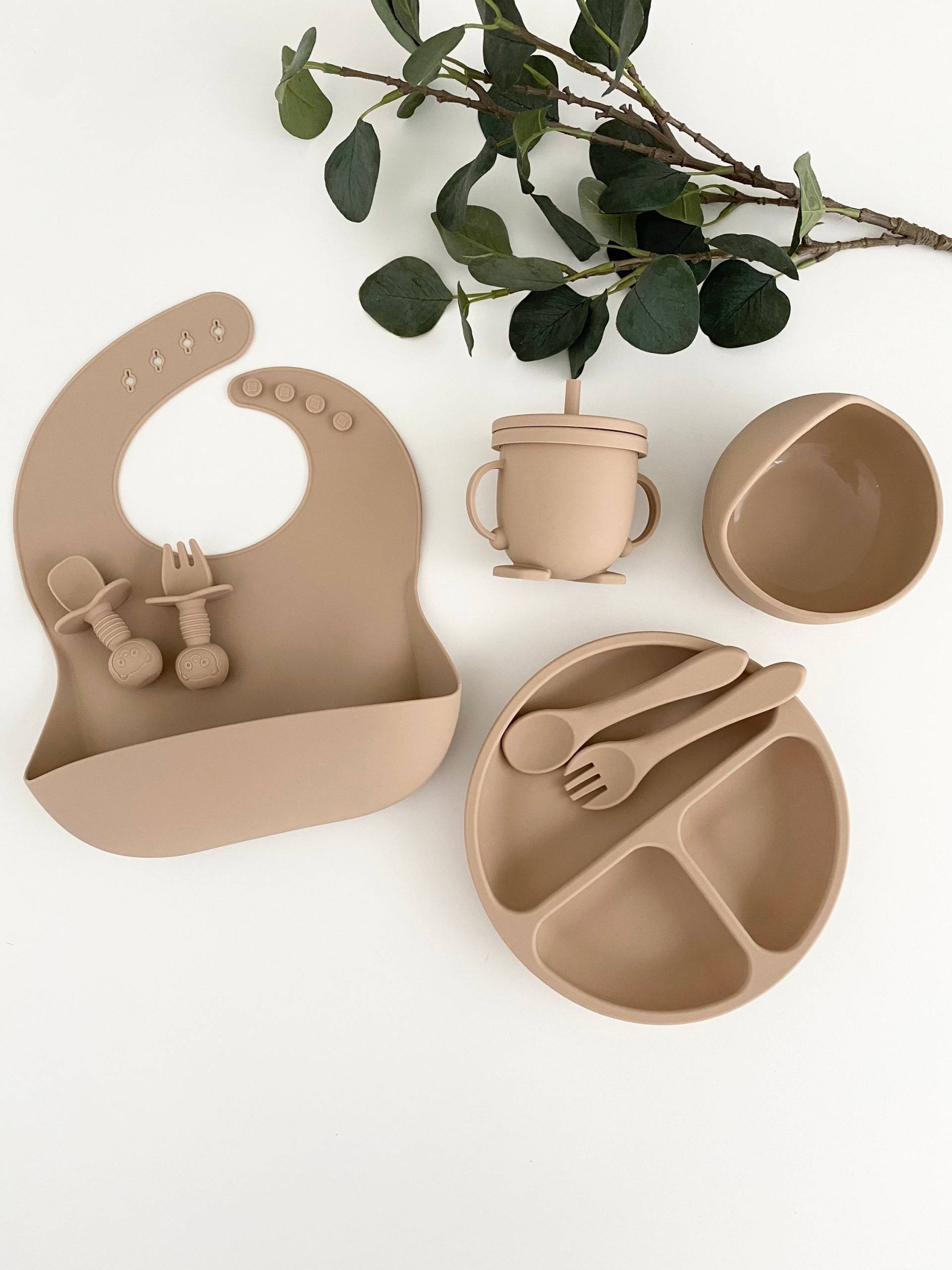 Quintessential Baby Kleinkind Silikon Futter 9 Stück Set Beige Braun. Ungiftig. Lebensmittelqualität. Bpa Blei Pvc Phthalate Cadmium Metallfrei von Etsy - thebrownmouse