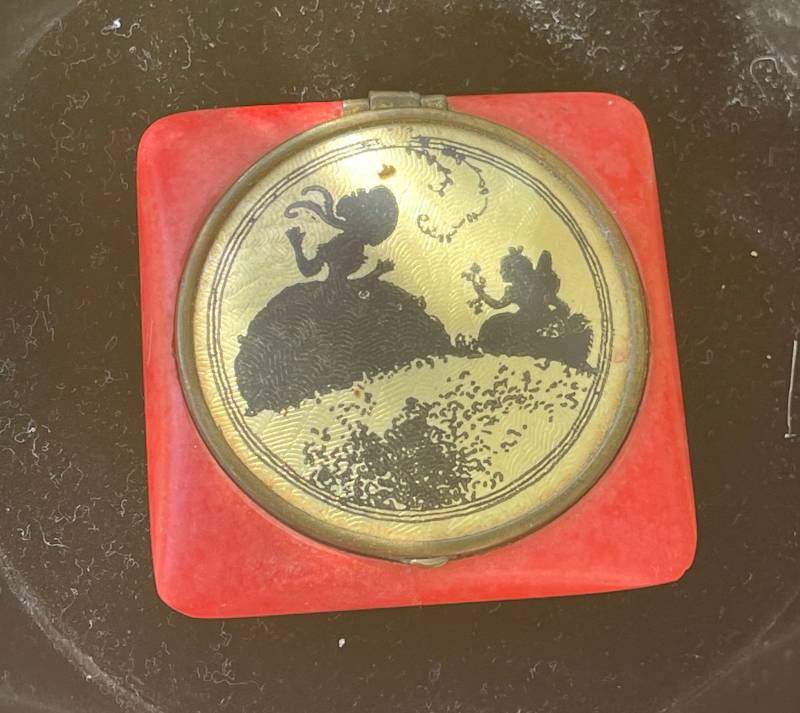 Antikes Vintage Unikat Rot Compact Rouge Durch Jugendstil Schminke von Etsy - tracesbyjodie