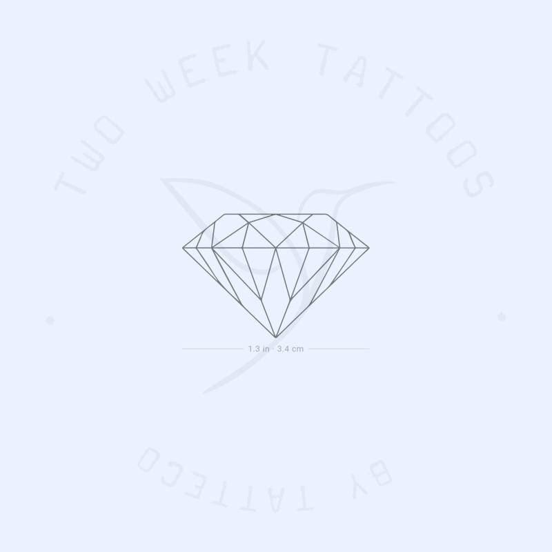 Diamant Semi-Permanent Tattoo | 2Er Set von Etsy - twoweektattoos