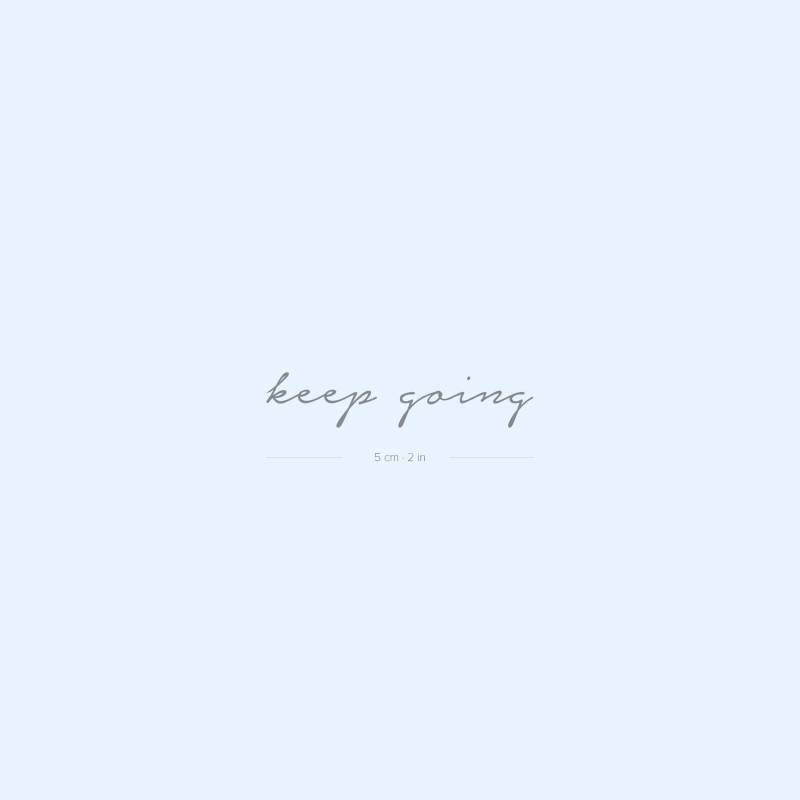 Keep Going Semi-Permanent 2-Wochen Tattoo | 2Er Set von Etsy - twoweektattoos