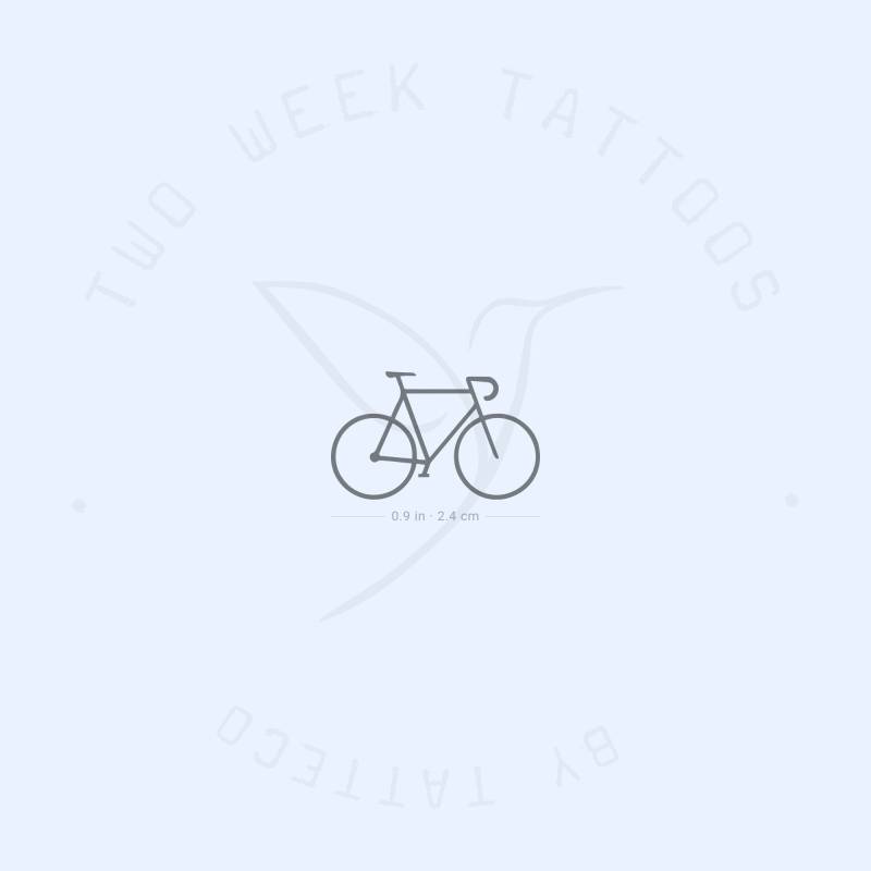 Kleines Fahrrad Semi-Permanent 2-Wochen Tattoo | 2Er Set von Etsy - twoweektattoos