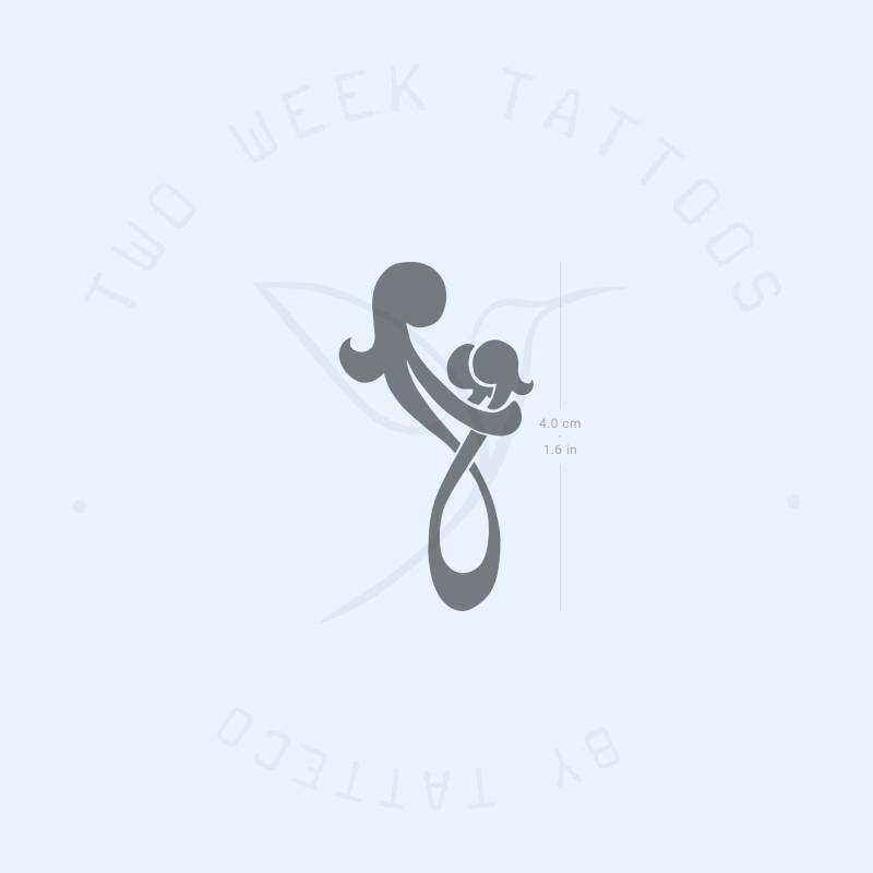 Mutter & Töchter Symbol Semi-Permanent 2-Wochen Tattoo | 2Er Set von Etsy - twoweektattoos