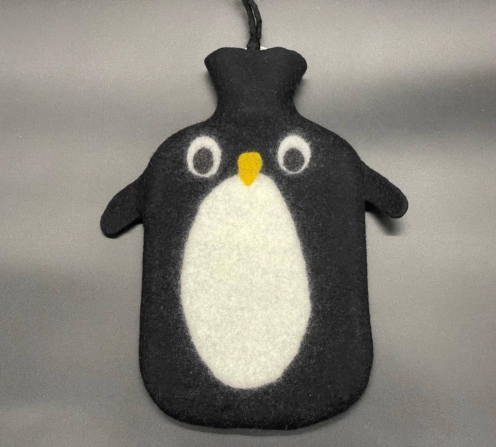 Pinguin 2 Liter Wärmflasche Groß Filz Filzwärmflasche von Etsy - verFILZtesDE