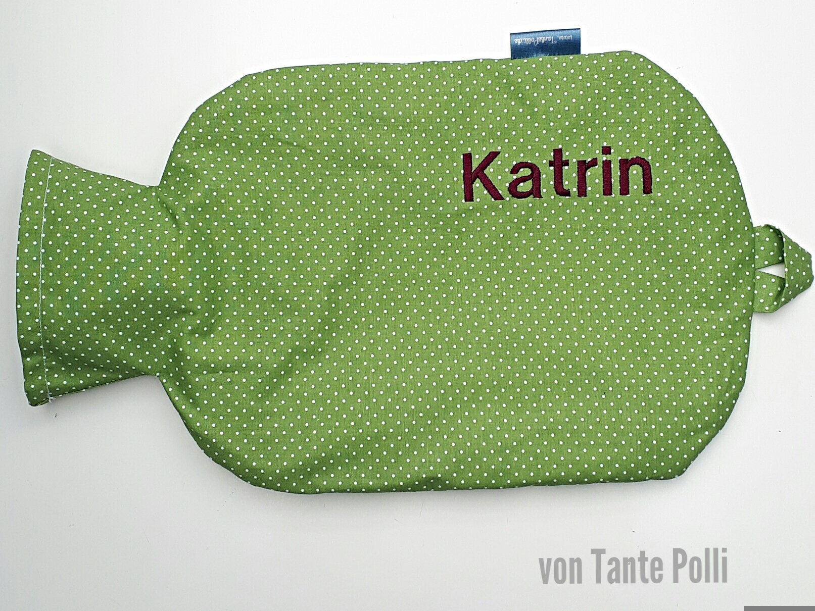 Wärmflasche-Bezug Grün Getupft, Aubergine Bestickt Wärmflasche-Bezug Grün Getupft, Aubergine Bestickt von Etsy - vonTantePolli