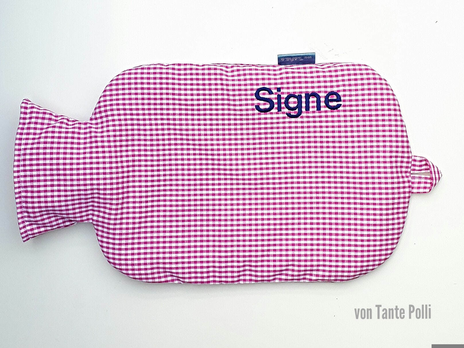 Wärmflasche-Bezug Pink Vichykaro, Blau Bestickt Wärmflasche-Bezug Pink Vichykaro, Blau Bestickt von Etsy - vonTantePolli