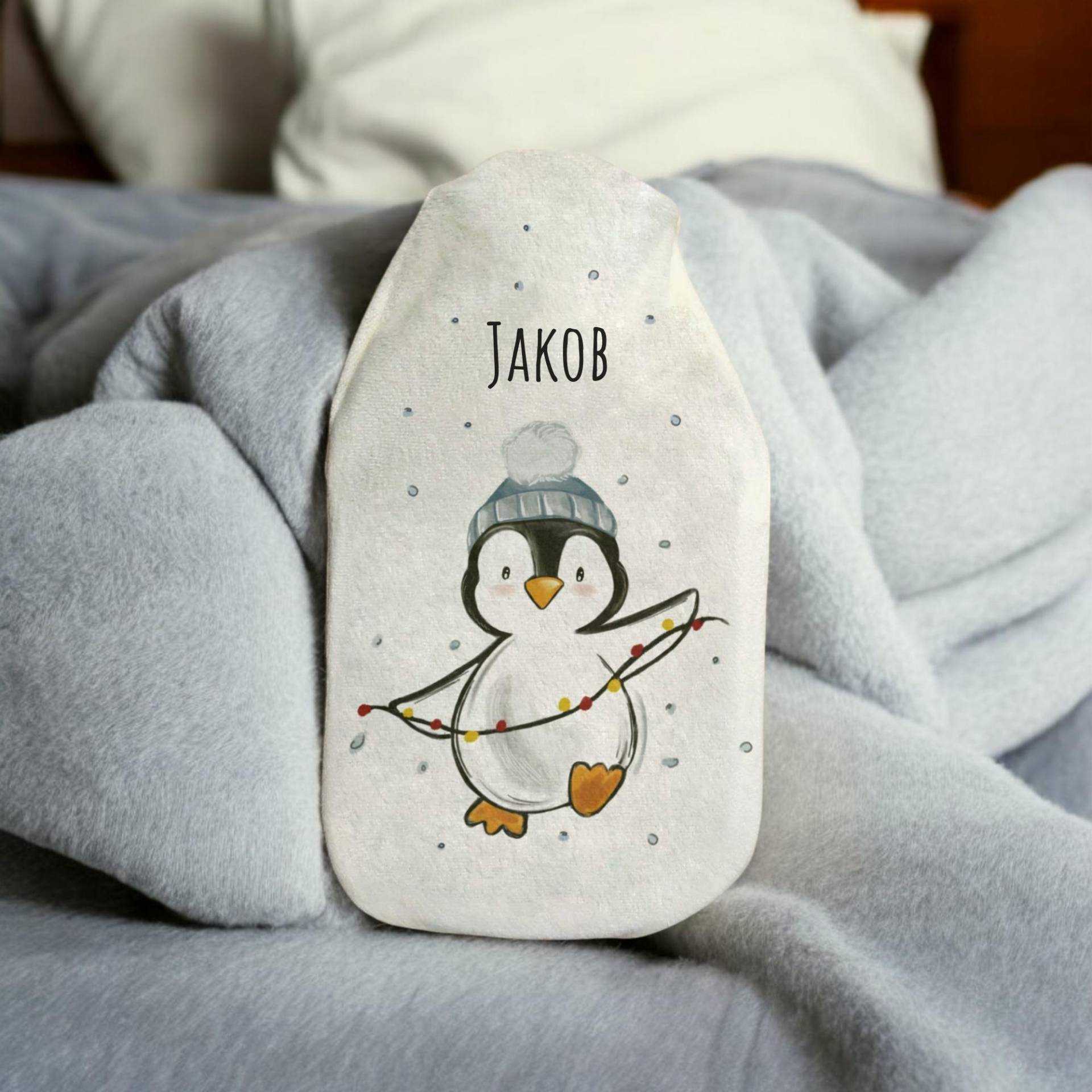 Wärmflasche "Pinguin - Let It Snow" Oder Mit Wunschnamen , Geschenk Für Weihnachten, Nikolaus, Adventskalender von Etsy - xxxBESONDERSxxx