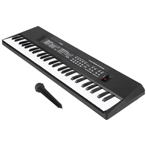 BF-5438 Electronic Kids Keyboard Electronic Organ, Mini Electronic Piano mit Mikrofon, Elektrischer Organ Musical Tastatur Tragbares 54-Tasten-Multifunktionstastatur mit von Eujgoov