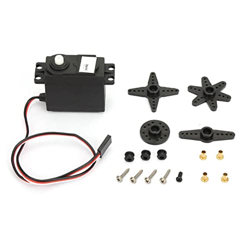 Ds04 Nfc-Motor, Rc-Modell, 5-V-Servomotor mit Kontinuierlicher Rotation, 360-Grad-Servo-Fahrzeugteile, Langlebig, Angemessene Größe, Kontinuierliche Rotation um 360 Grad, Praktischer Rostschutz Zum Tr von Eujgoov