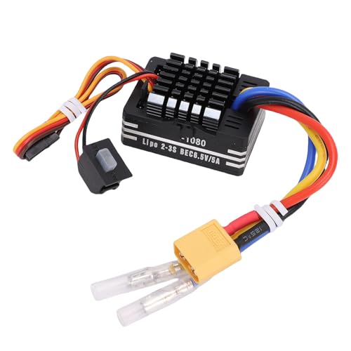 Eujgoov 80A Gebürstete ESC Electronic Speed Controller für RC -Autoboot 540 550 750 Motoren mit 5A BEC -Ausgang 3 Betriebsmodi Auto -Drosselklappenerkennung Eujgoov 80A Gebürstete ESC Electronic Speed Controller für RC -Autoboot 540 550 750 Motoren mit 5A BEC -Ausgang 3 Betriebsmodi Auto -Drosselklappenerkennung von Eujgoov