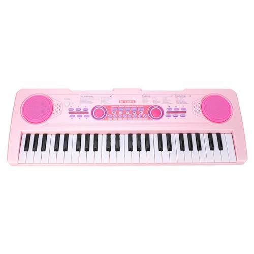 Tragbares Digitalpiano für Kinder, 100 Rhythmen, Töne, Lerntastatur für Mädchen und Jungen, mit Mikrofon, USB-betrieben von Eujgoov