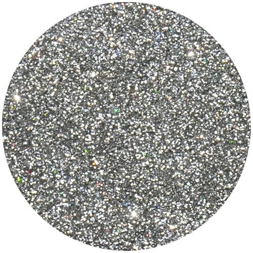 Eulenspiegel 907467 - Bio Glitter holografisch Silber, fein, 6 g, biologisch abbaubar, Glitzer für Gesicht & Körper von Eulenspiegel