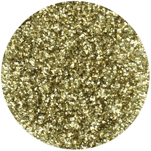 Eulenspiegel 907498 - Bio Glitter Gold, mittel, 6 g, biologisch abbaubar, Glitzer für Gesicht & Körper von Eulenspiegel