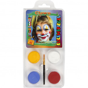 Eulenspiegel Gesichtsfarbe - Schminkset, Farbenmix, Clown, 1Satz von Eulenspiegel