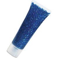 Glitzergel, Blau-Juwel, (holographisch), blaue Glitter Schminke, hoch pigmentiert, feine Qualität, 18ml Tube von Eulenspiegel