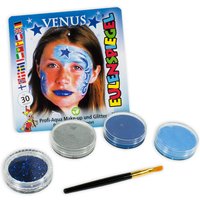 Kinderschminke-Set Venus Astrologie,ProfiAqua,3Farben+1xGlitzer+Pinsel von Eulenspiegel