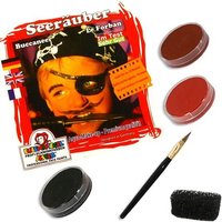 Piraten Schminkset für Kinder, Make-Up-Set für 15 Seeräuber-Gesichter von Eulenspiegel