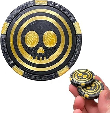 Chips Stack Magnetic Fidget Slider, EDC Fidget Slider,Dual-Sided Magnetic Fidget Fingertip Haptic Pop Coin,Pocket Chips Magnet Slider for Anxiety Relie, Magnetic Haptic Fidget Toys for Adults (A) von Eunmsi