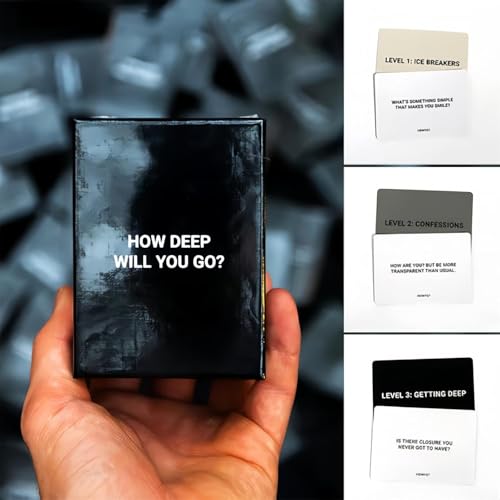 Eunmsi How Deep Will You Go? Game of Questions to Deepen Connection,Deepen Relationships Conversation Cards Interactive Toys,Questions to Deepen Connection & Build Relationships (1 pcs) von Eunmsi