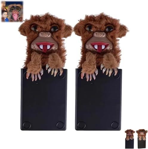 Eunmsi Prank Monkey Toy,2024 Surprise Prank Monkey Toy,Halloween Spooky Prank Monkey Toy,Pop Up Monkey Prank Toys,Mischievous Monkey Toy Gift (2 pcs-Tongue) von Eunmsi