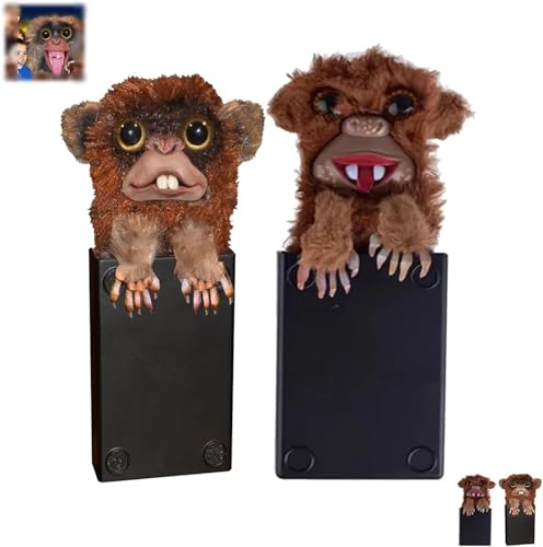 Eunmsi Prank Monkey Toy,2024 Surprise Prank Monkey Toy,Halloween Spooky Prank Monkey Toy,Pop Up Monkey Prank Toys,Mischievous Monkey Toy Gift (Teeth+Tongue) von Eunmsi