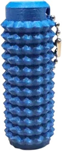 Spiky Grippie Stim Keychain,Anxiety Relief Pain Stim Bumpy Fidget Keychain,Portable Mini Roller Massage Keychain,Stress, Venting Key Pendant,Novelty Gifts for Friends (Blue) von Eunmsi