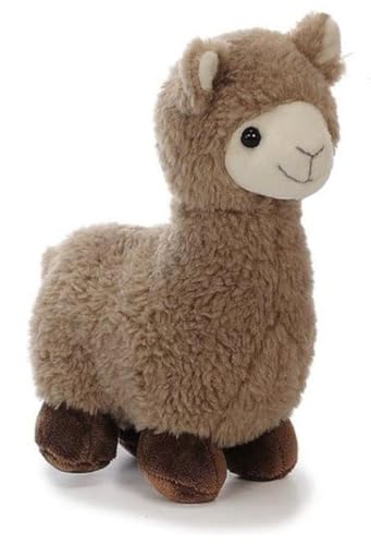 Euro Souvenirs Alpaka Lama 22 cm, Plüschlama, Kuscheltier in Beige oder Braun (Braun) von Euro Souvenirs