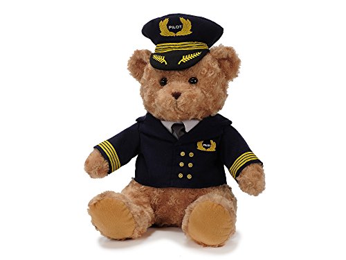 Euro Souvenirs Plüschbär mit Pilotenuniform/Plush Bear with Pilot uniform 40cm von ZYZYZK