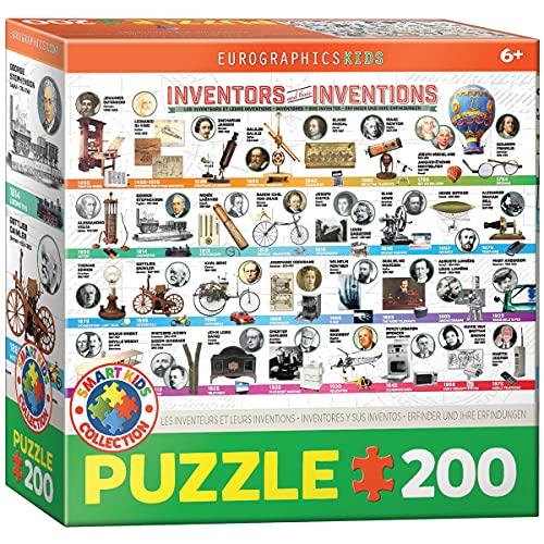 Eurographics 6200-0724 Inventions (200-Piece) Haie, Mehrfarbig, 200 Piece Puzzle von EuroGraphics