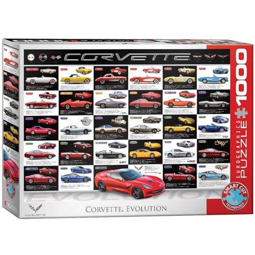 Eurographics 1000 Teile - Evolution der Covettes, 68x48cm von EuroGraphics