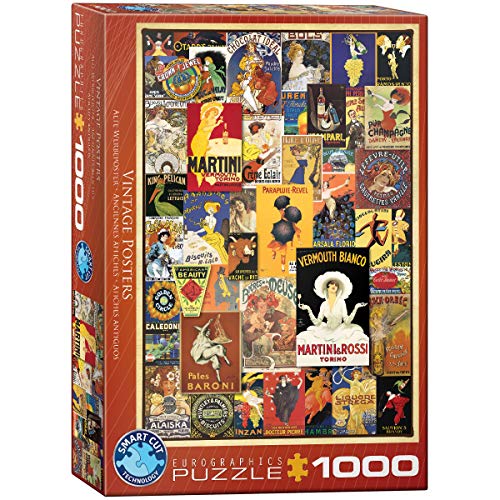 Eurographics 6000-0769 Vintage Variety Poster Collage Puzzle, Mehrfarbig, 48 x 68 cm von EuroGraphics