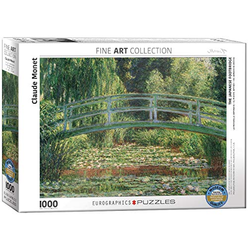 EuroGraphics 6000-0827 Puzzle Claude Monet Die japanische Fußgängerbrücke (1000 Teile, Mehrfarbig) von EuroGraphics