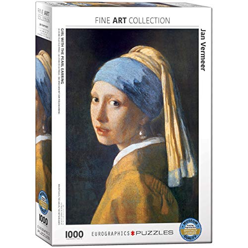 EuroGraphics 6000-5158 Girl with the Pearl Earring by Jan Vermeer de Delft Puzzle, Mehrfarbig, 48 x 68 cm von EuroGraphics