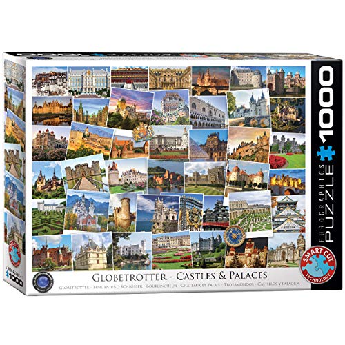 Eurographics 6000-0762 Castles and Palaces - Globetrotter Puzzle, Mehrfarbig, Einheitsgröße von EuroGraphics