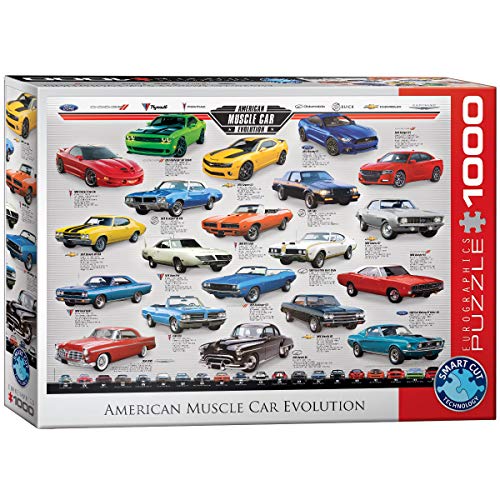 Eurographics 1000 Teile - American Muscle Car Evolution, 6000-0682, Mehrfarbig von EuroGraphics