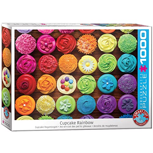 Eurographics 1000 Teile - Cupcake Regenbogen von EuroGraphics