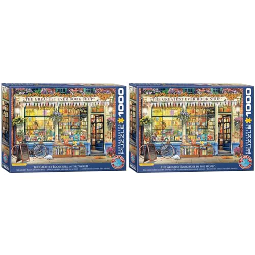 Eurographics 1000 Teile - Der großartigste Buchladen, 48x68cm (Packung mit 2) von EuroGraphics