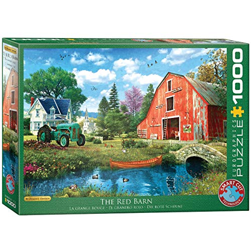 Eurographics 6000-5526 The Red Barn by Dominic Davison Puzzle, Mehrfarbig, 48 x 68 cm von EuroGraphics