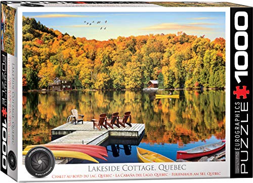 Eurographics 1000 Teile - Ferienhaus am See, Quebec, 48x68cm von EuroGraphics