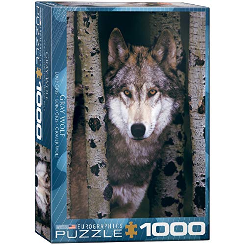 Eurographics 6000-1244 1000 Piece Grauer Wolf Puzzle, Mehrfarbig von EuroGraphics