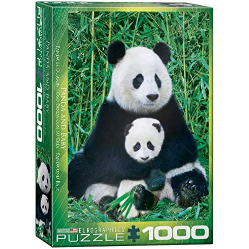 EuroGraphics 1000 Teile - Panda und Baby, 6000-0173, mehrfarbig von EuroGraphics