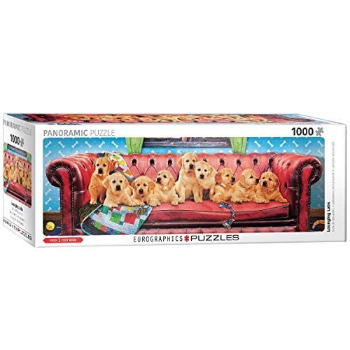 Eurographics 6010-5630 Lounging Labs Pano Hund Puzzle, Mehrfarbig, 32 x 96 cm von EuroGraphics