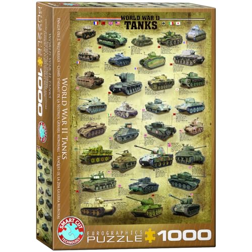 Eurographics 6000-0388 Panzer des 2. Weltkriegs Puzzle, bunt von EuroGraphics