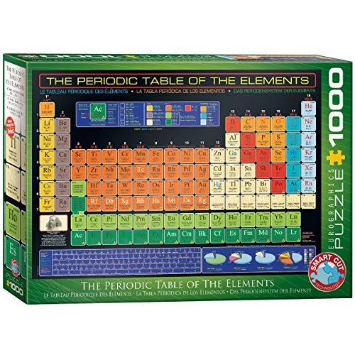 Eurographics 6000-1001 Periodic Table of Elements 1000 Piece (Puzzle, Meerkleuren, One Size von EuroGraphics