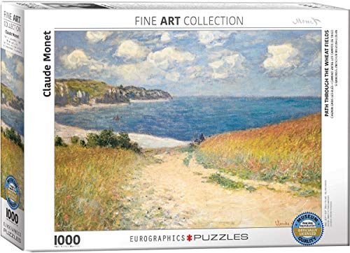 EuroGraphics EG60001499 Puzzle Strandweg zwischen Weizenfeldern von Claude Monet mehrfarbig von EuroGraphics