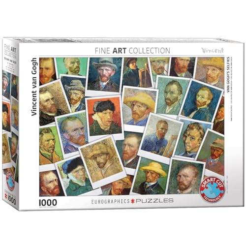 Eurographics 6000-5308 Selfies by, Vincent Van Gogh Puzzle, Mehrfarbig, 48 x 68 cm von EuroGraphics