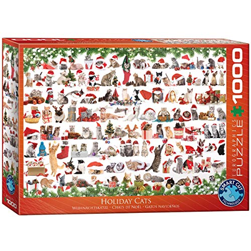 Eurographics 6000-0940 Holiday Cats Katze Puzzle, Mehrfarbig, Einheitsgröße von EuroGraphics