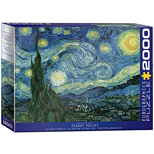 EuroGraphics 2000 Teile - Starry Night, Van Gogh, mehrfarbig, 8220-1204 von EuroGraphics