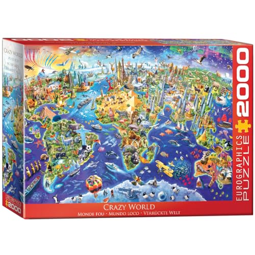 Eurographics 8220-5343 Crazy World 2000-Piece Puzzle, Mehrfarbig von EuroGraphics