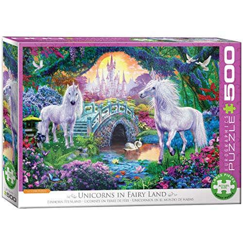 Eurographics 6500-5363 Unicorns in Fairy Land by Jan Patrik Einhorn Puzzle, Mehrfarbig, 48 x 68 cm von EuroGraphics