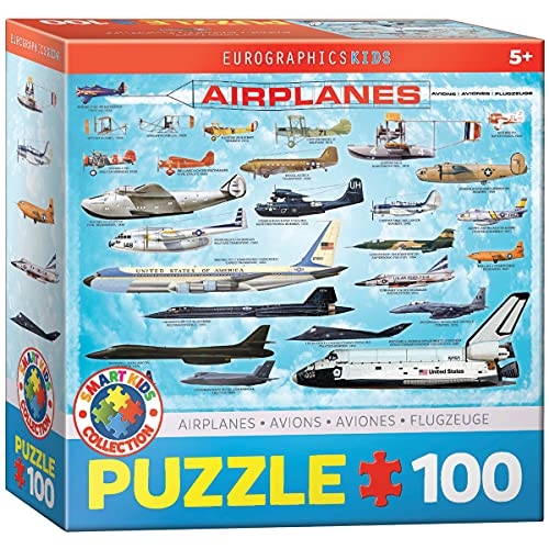 Eurographics 6100-0086 1000 Piece Flugzeuge Puzzle, bunt, 100 von EuroGraphics